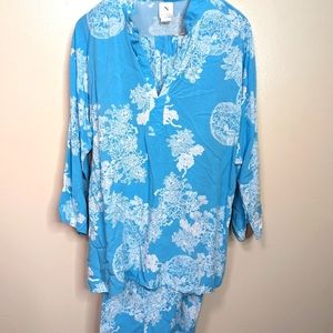 Natori Blue Pajama Set
